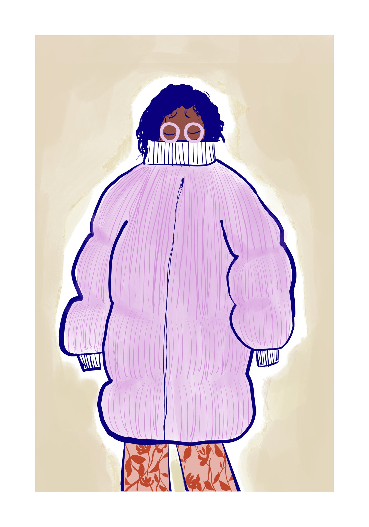 Purple dreamcoat - 50 x 70